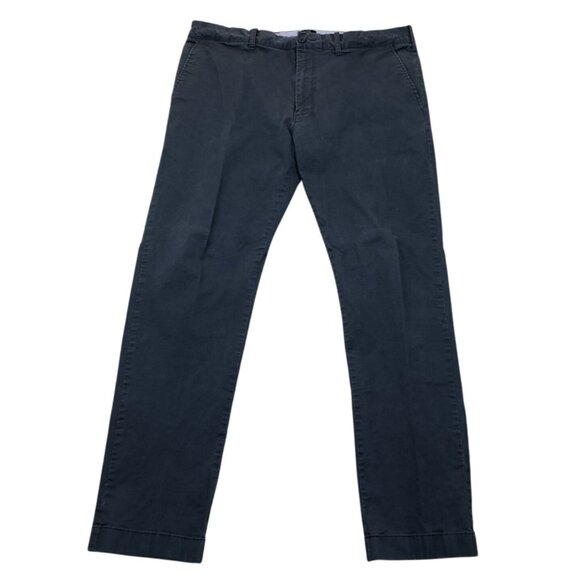 J.Crew Men's Driggs Pants Size 36x32 Flex Chino Classic Straight Flat Front Navy - Picture 1 of 12